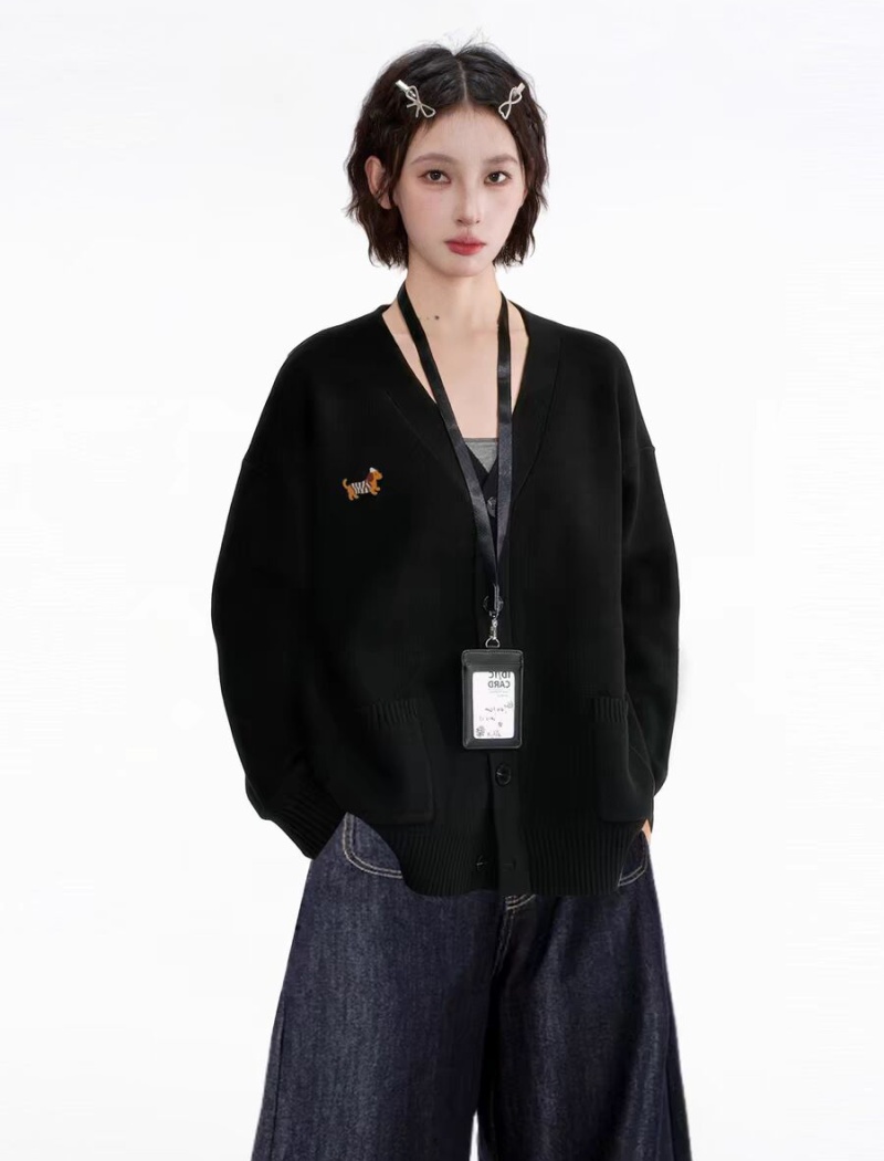 Cashmere sweater knitted cardigan for women