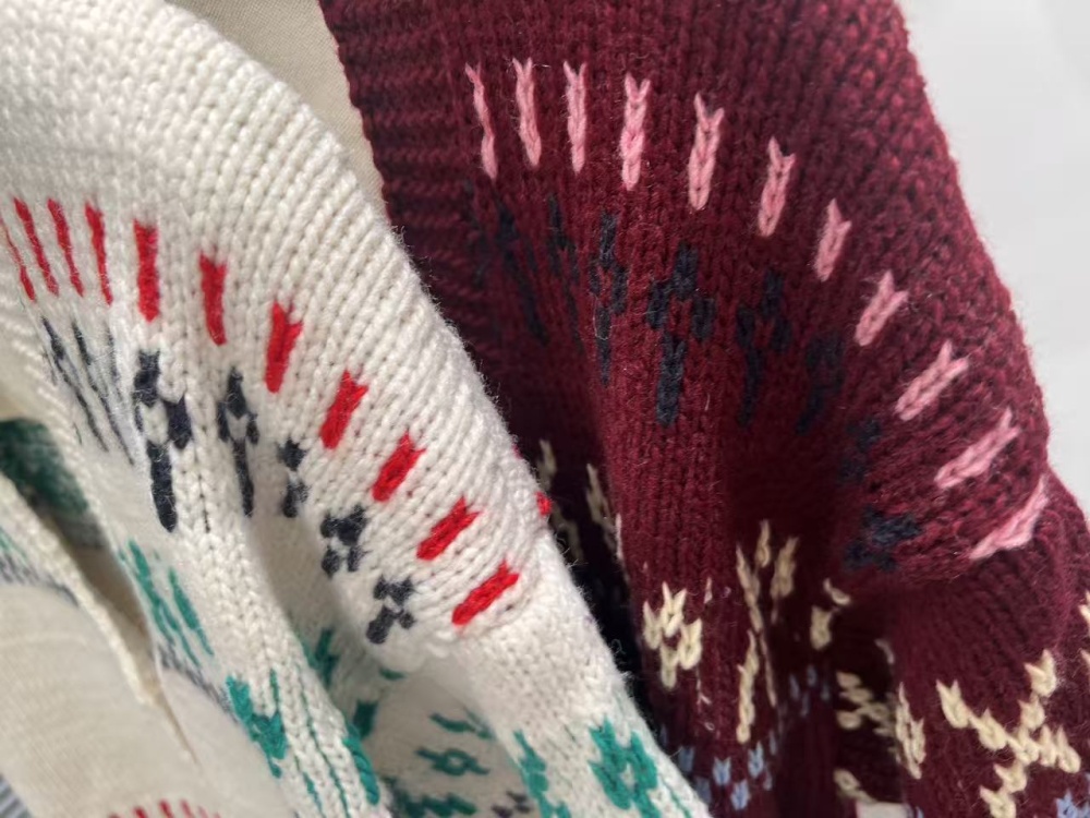 Autumn and winter jacquard sweater lazy cardigan for women