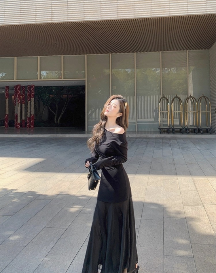 Enticement mermaid splice gauze dress for women