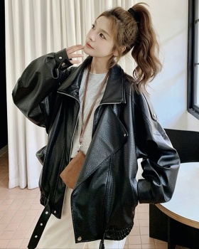 Double collar neutral wallet locomotive coat for women