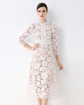 Lace ladies France style slim dress