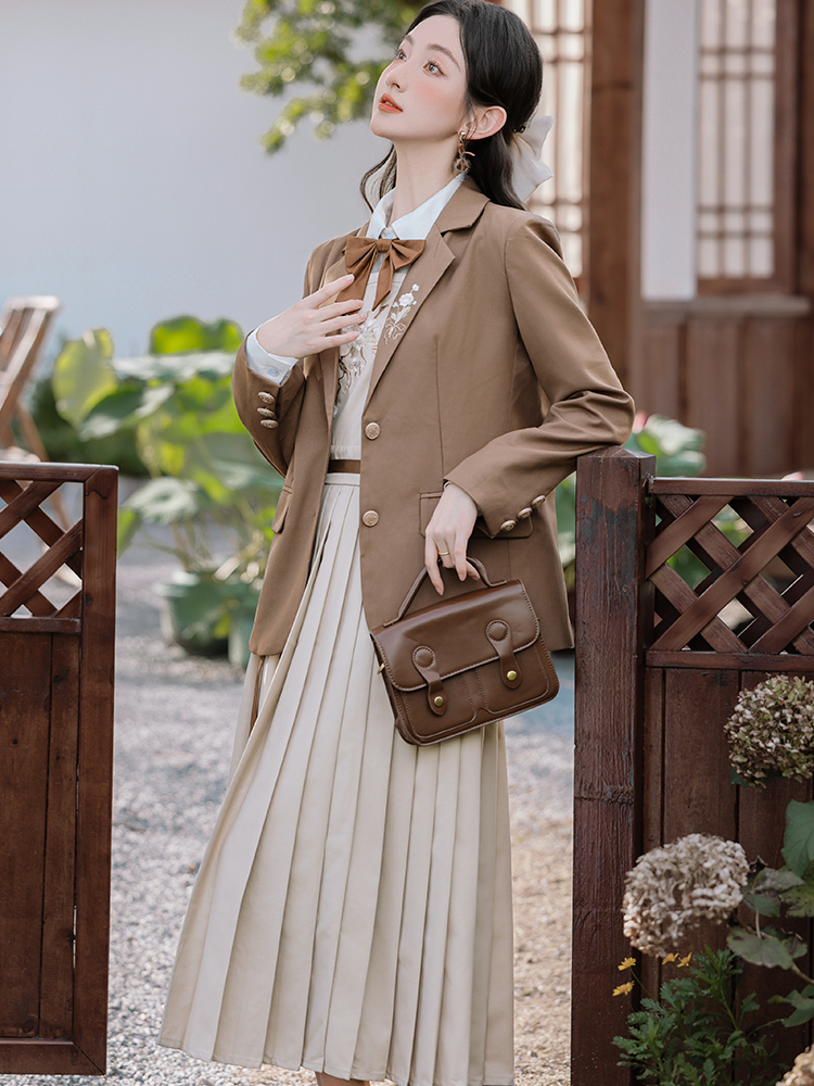 Show young shirt Chinese style coat 3pcs set