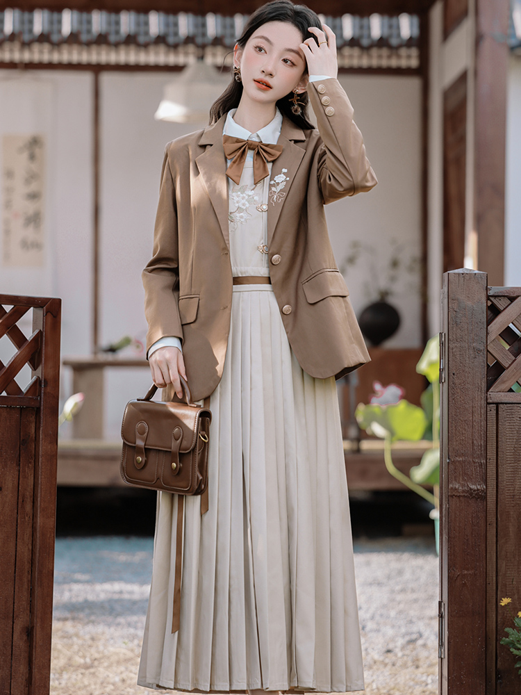 Show young shirt Chinese style coat 3pcs set