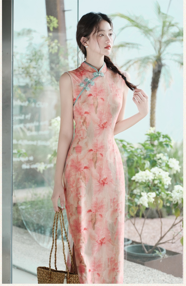 Pure Chinese style dress fashion cardigan 2pcs set