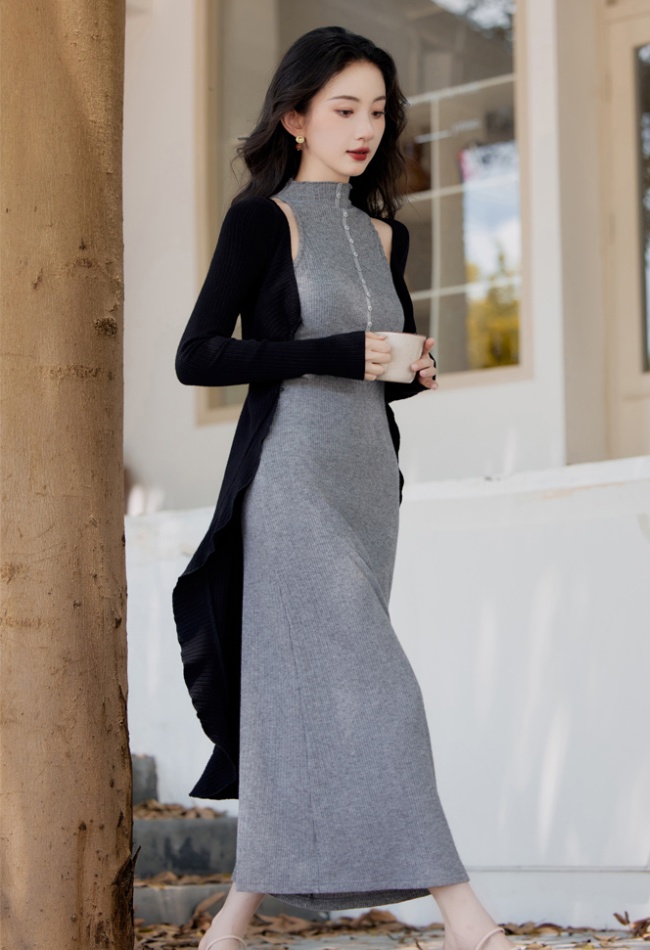 Knitted dress 2pcs set