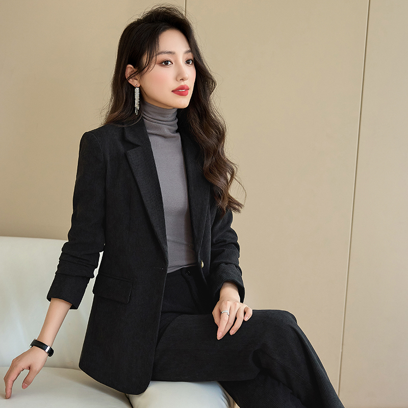 Slim commuting coat temperament profession business suit
