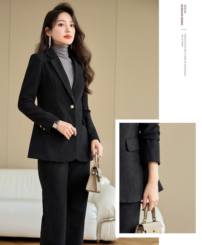 All-match business suit suit pants 2pcs set for women