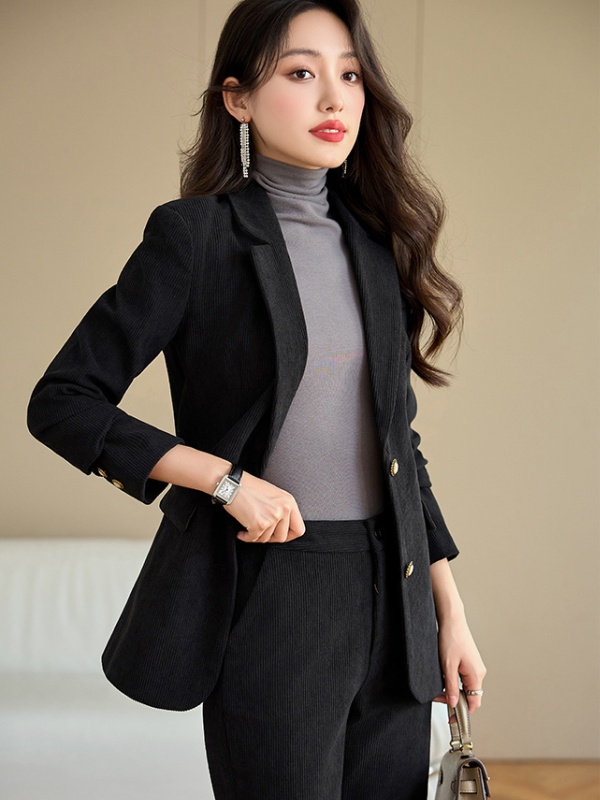 All-match business suit suit pants 2pcs set for women