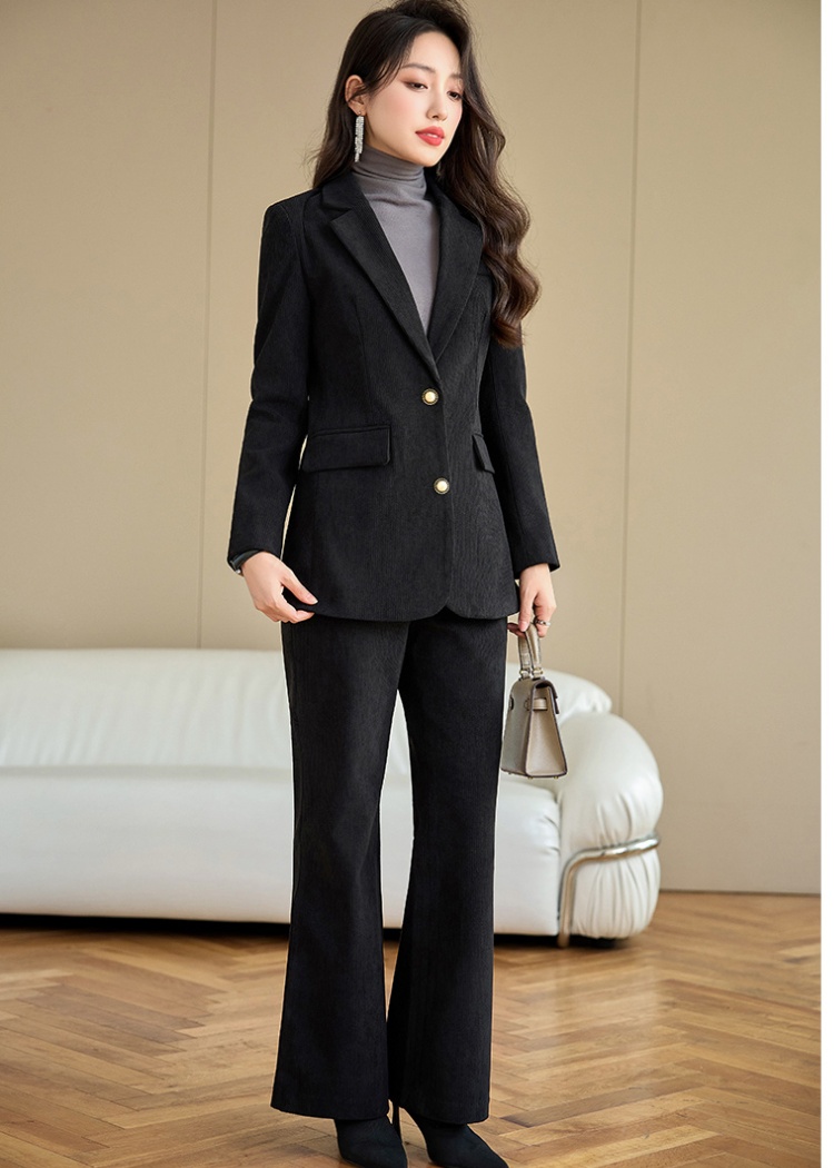 All-match business suit suit pants 2pcs set for women