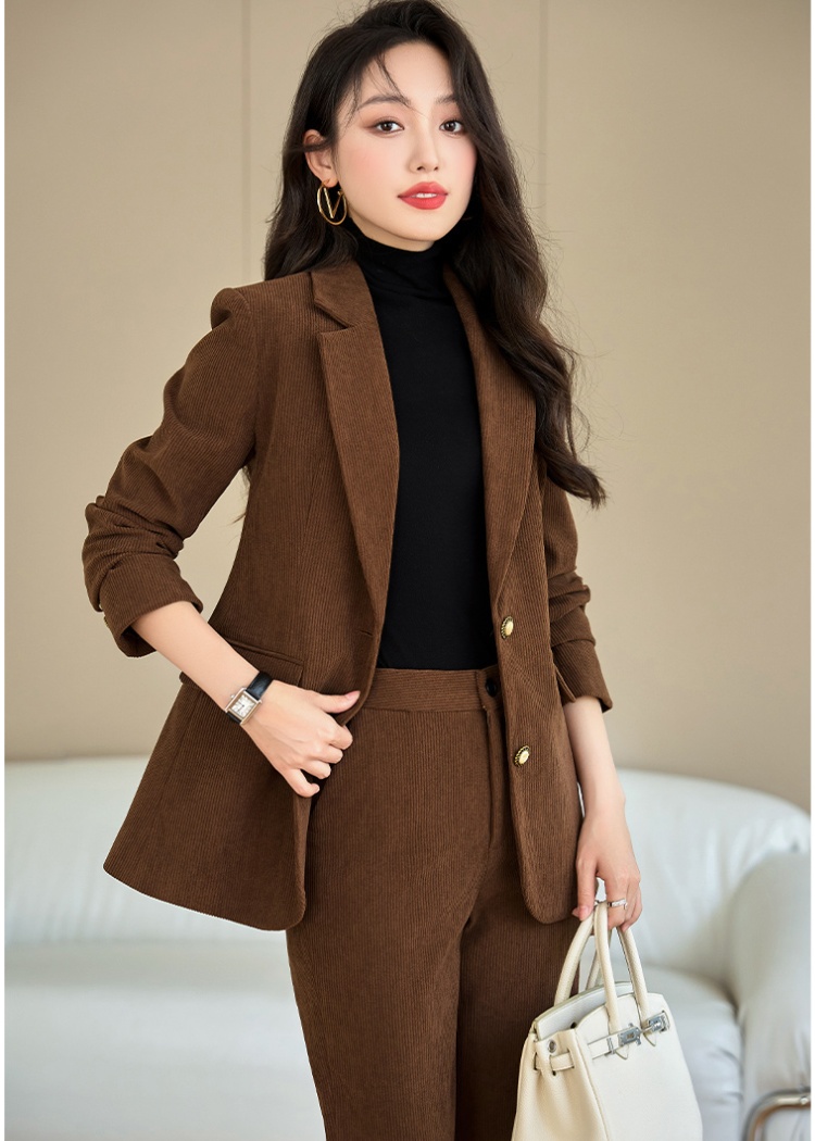 All-match business suit suit pants 2pcs set for women