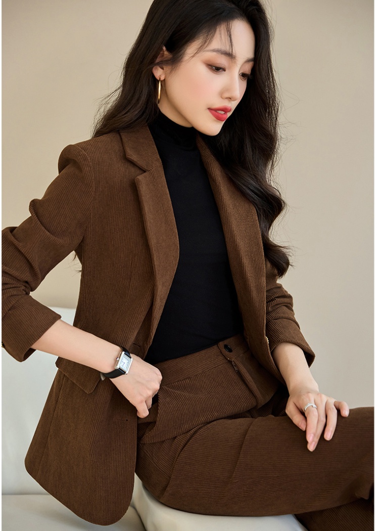 All-match business suit suit pants 2pcs set for women