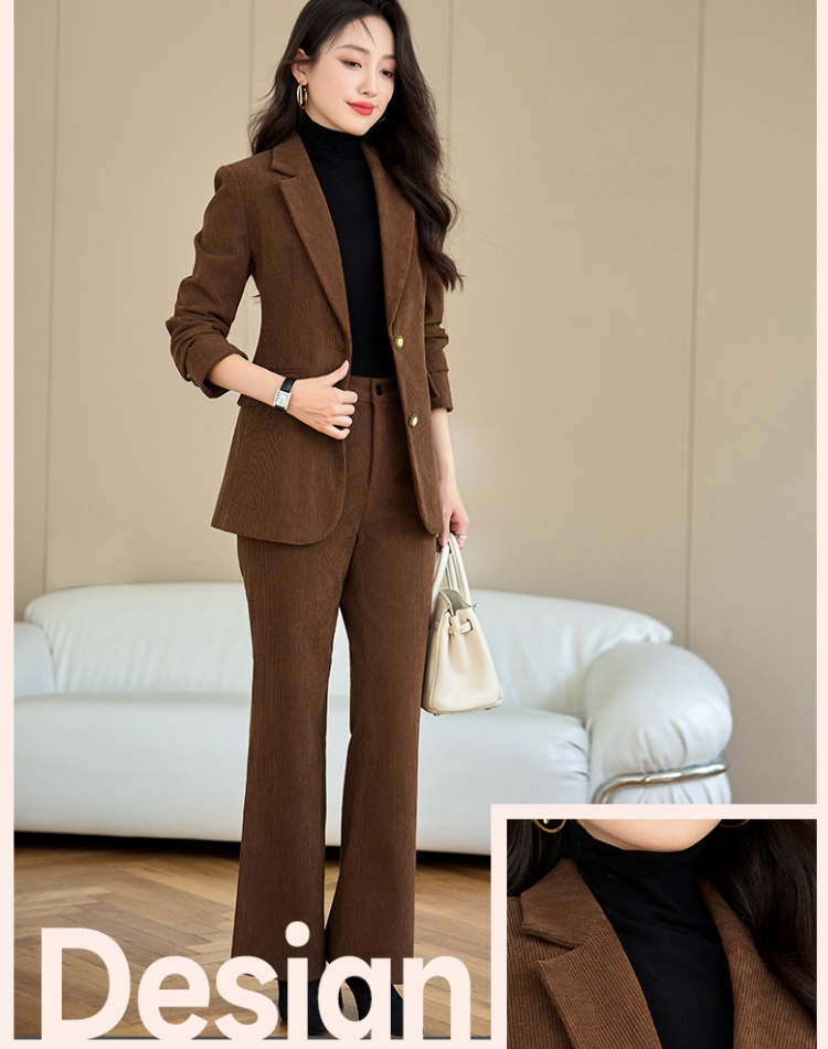 All-match business suit suit pants 2pcs set for women