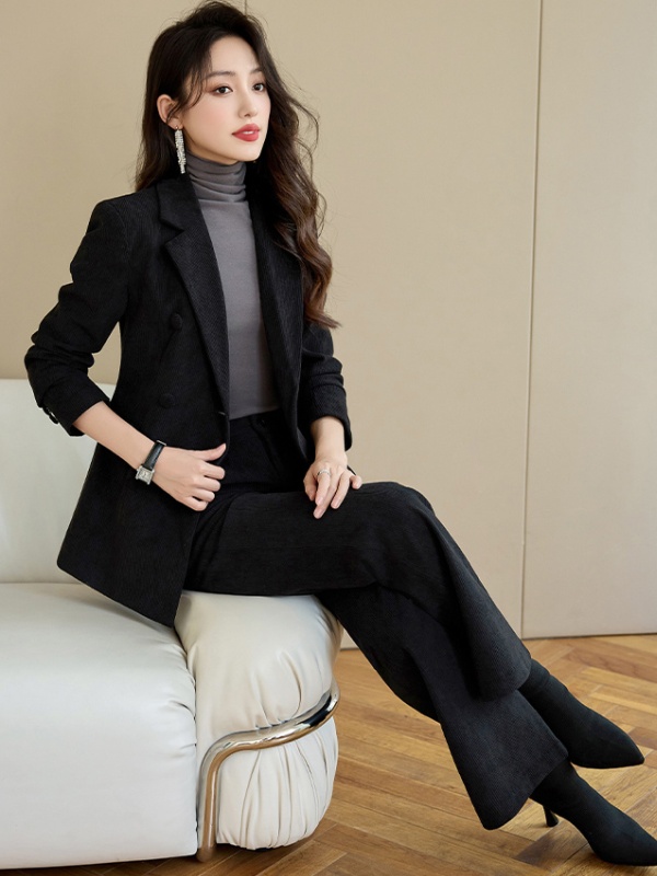 Profession suit pants coat 2pcs set for women