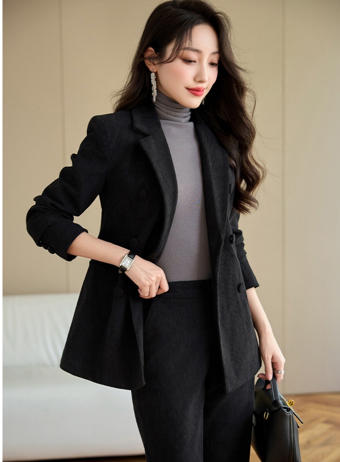 Profession suit pants coat 2pcs set for women