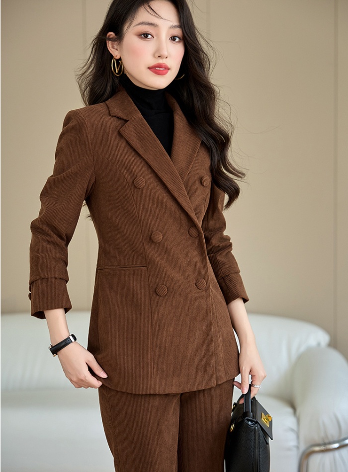 Profession suit pants coat 2pcs set for women