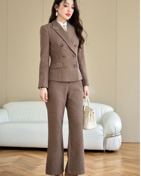 Autumn suit pants profession coat 2pcs set for women