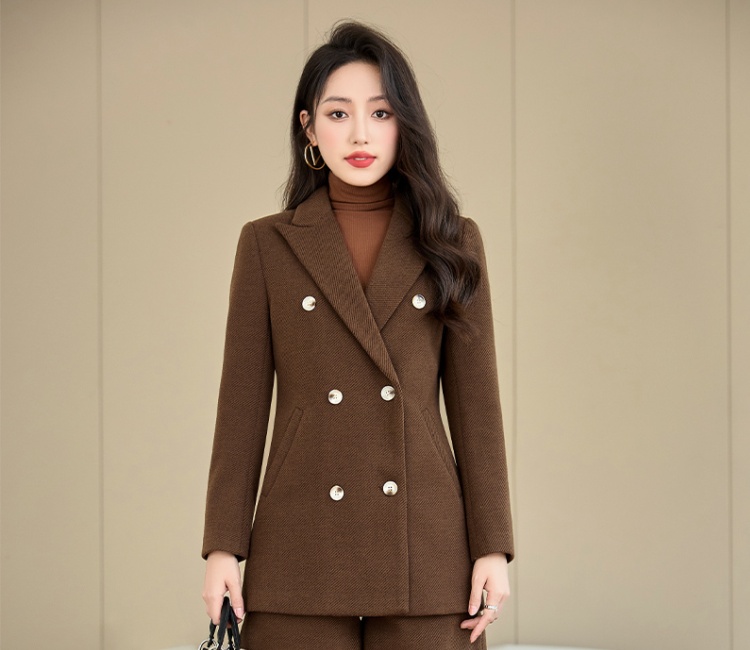 Slim shorts temperament coat 2pcs set for women