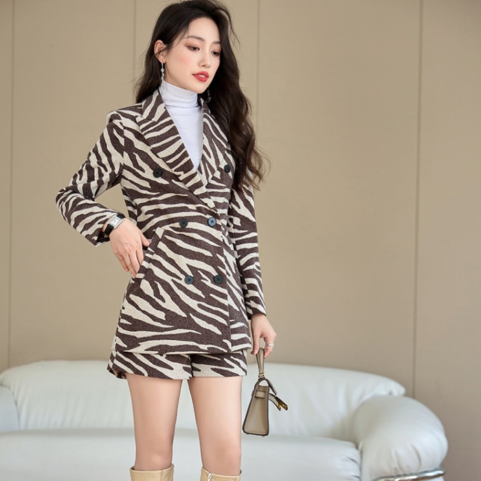 Slim coat all-match business suit 2pcs set for women