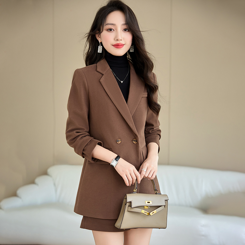 All-match business suit autumn coat 2pcs set for women