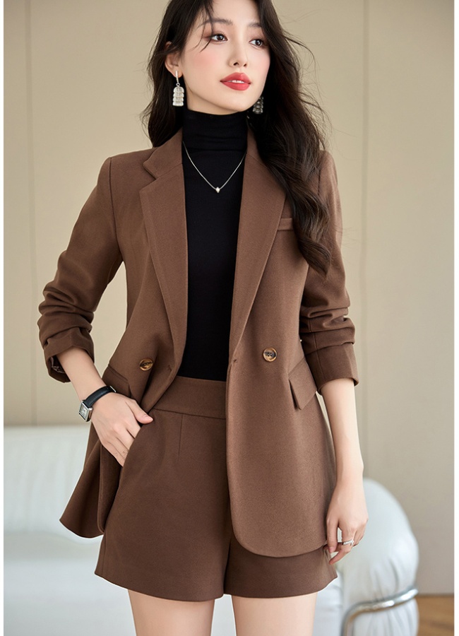 All-match business suit autumn coat 2pcs set for women