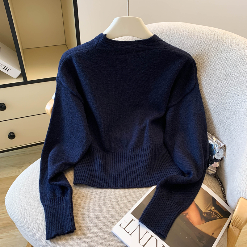 Spring and autumn cardigan inside the ride sweater