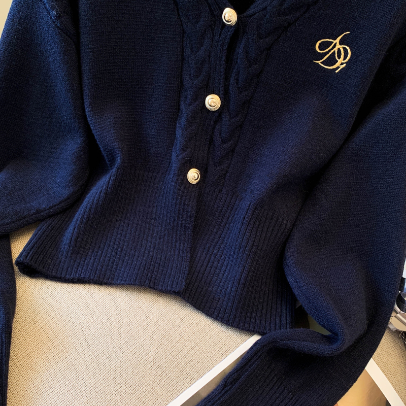 Spring and autumn cardigan inside the ride sweater