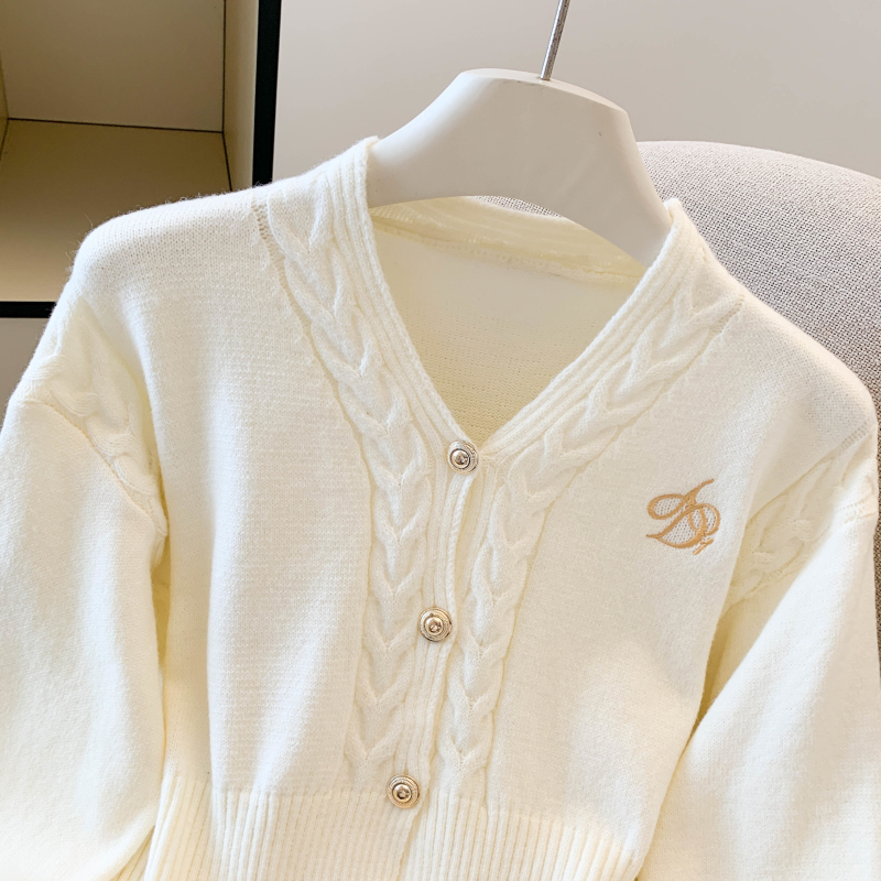 Spring and autumn cardigan inside the ride sweater
