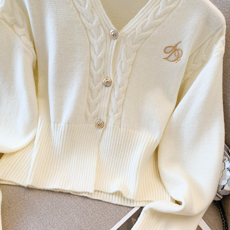 Spring and autumn cardigan inside the ride sweater