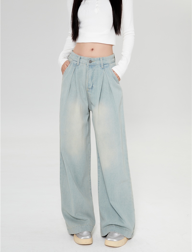 Big speaker large yard slim wide leg pants for women