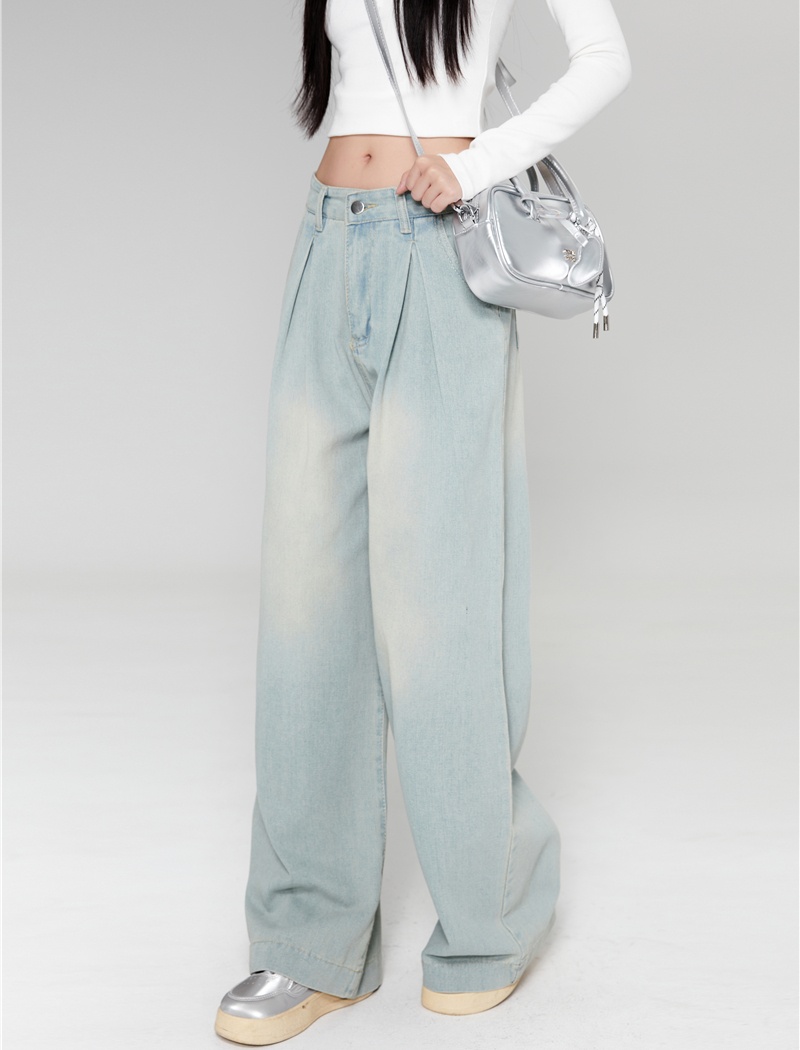 Big speaker large yard slim wide leg pants for women