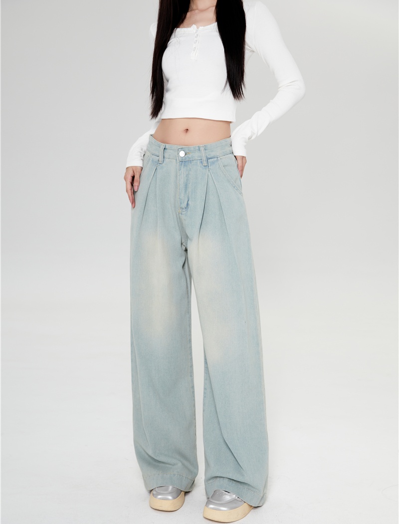 Big speaker large yard slim wide leg pants for women