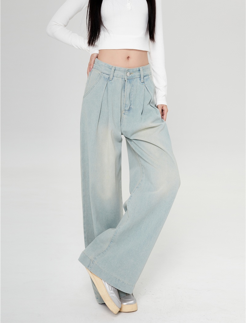 Big speaker large yard slim wide leg pants for women