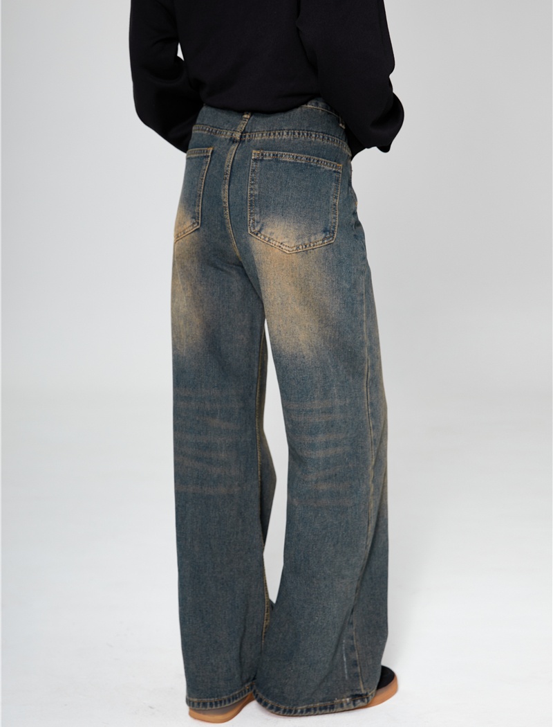 Straight long pants high waist wide leg pants for women