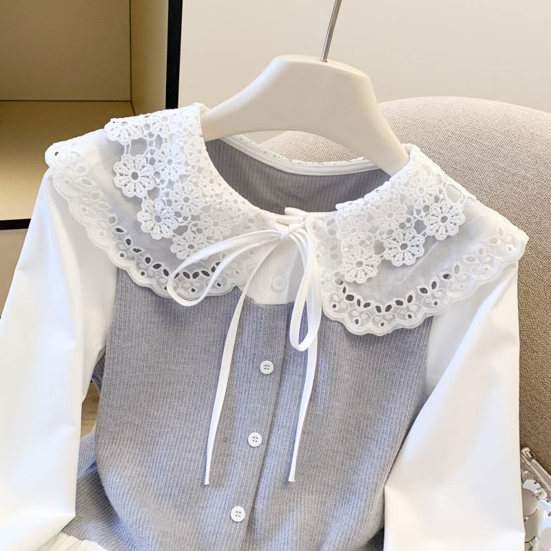 Retro tops France style shirt for women