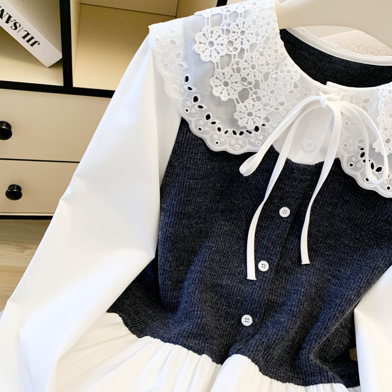 Retro tops France style shirt for women