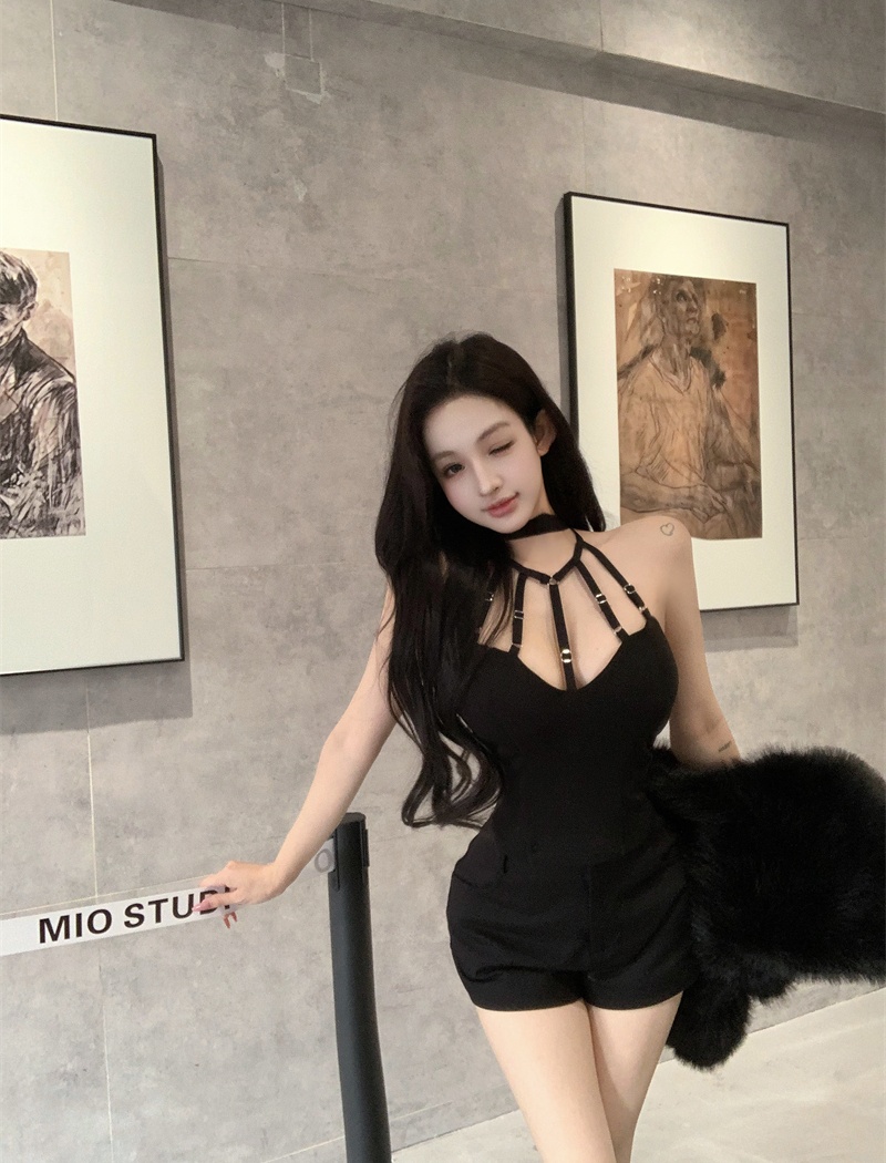 Bottoming bandage enticement tops with chest pad sexy vest