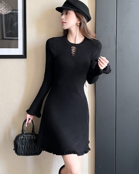 Inside the ride dress knitted T-back for women