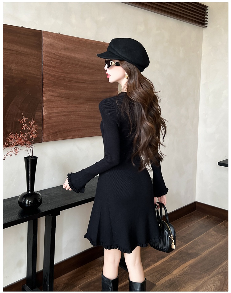 Inside the ride dress knitted T-back for women