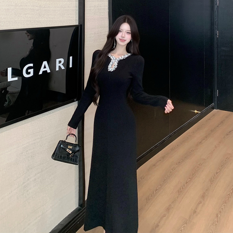 Drops of water long dress retro dress for women
