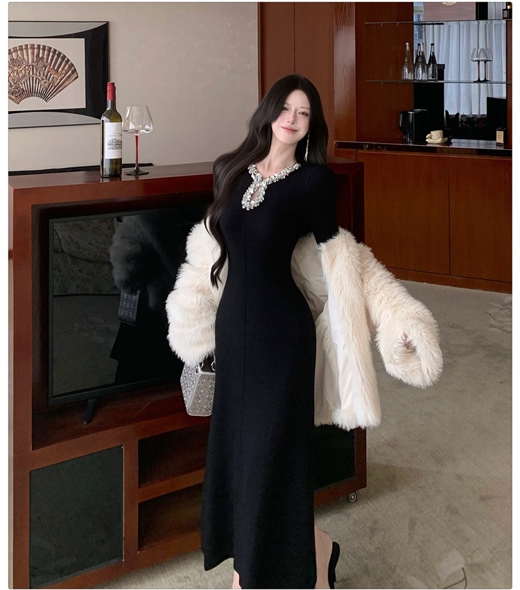 Drops of water long dress retro dress for women