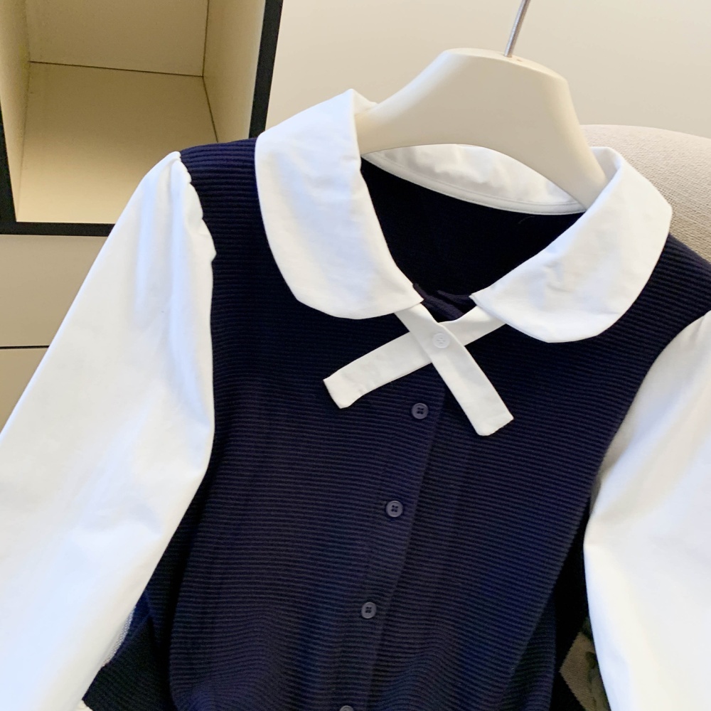 Autumn niche tops long sleeve doll shirt for women