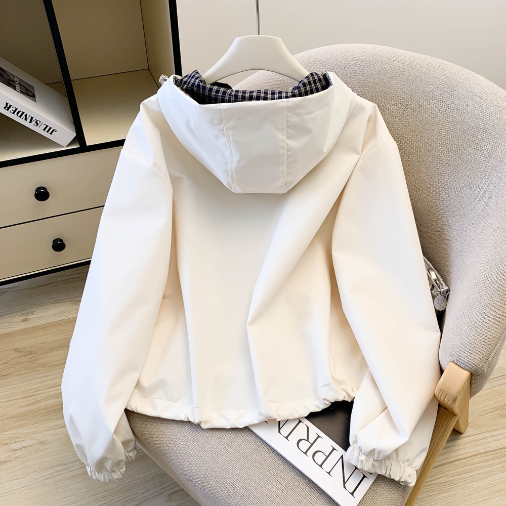 Korean style technical jacket tops for women