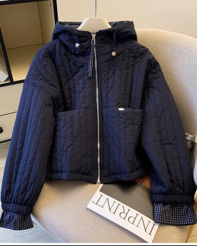 Casual hooded loose cotton coat autumn cotton jacket