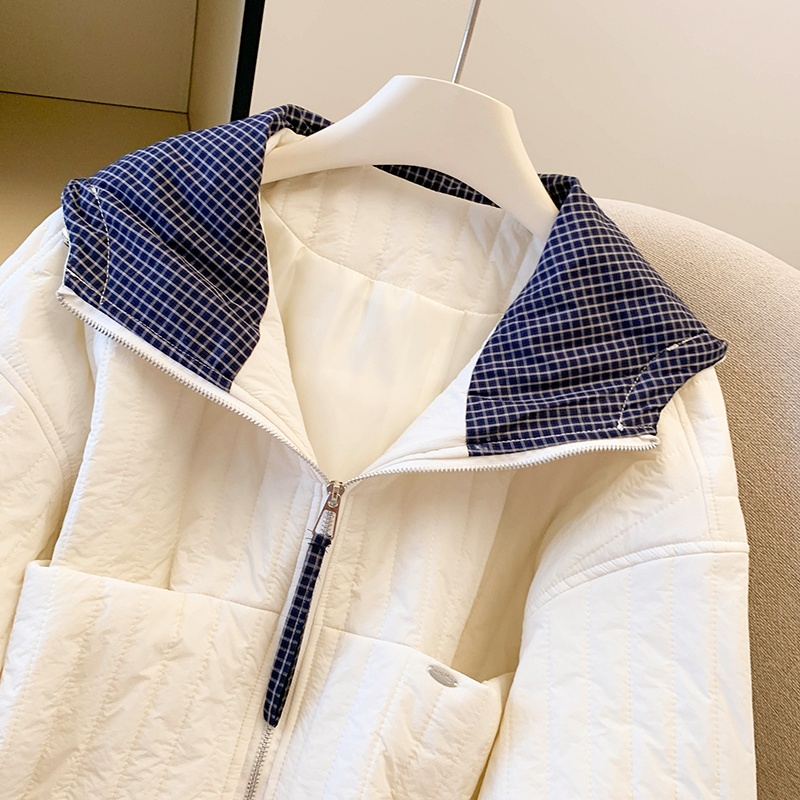 Casual hooded loose cotton coat autumn cotton jacket