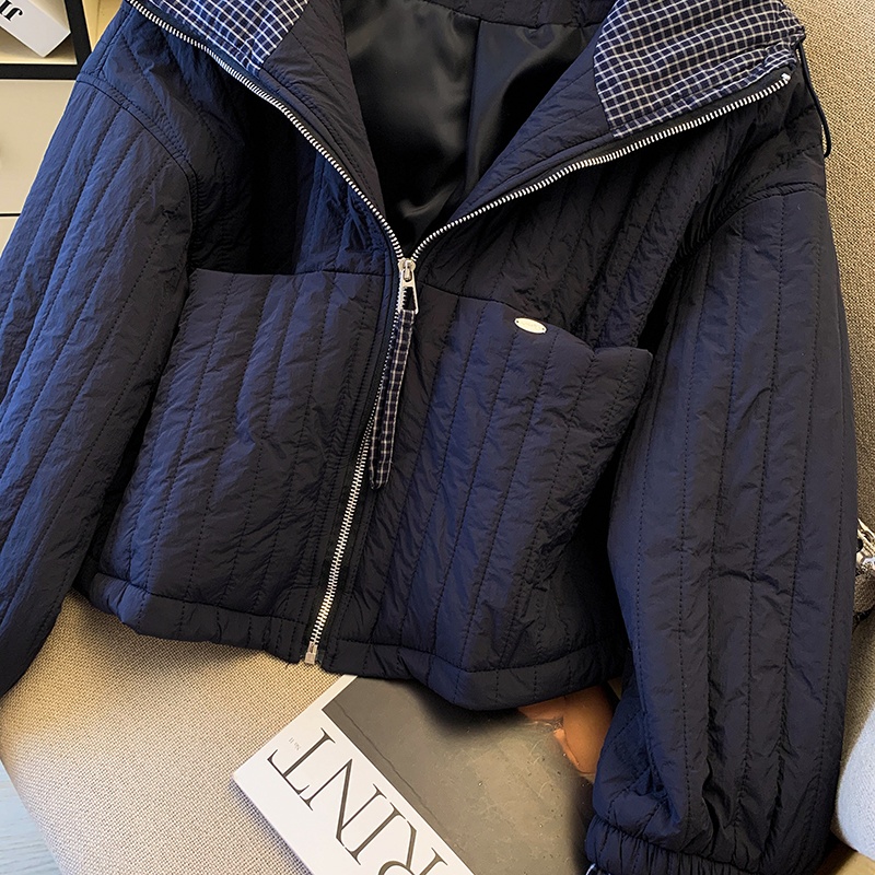Casual hooded loose cotton coat autumn cotton jacket