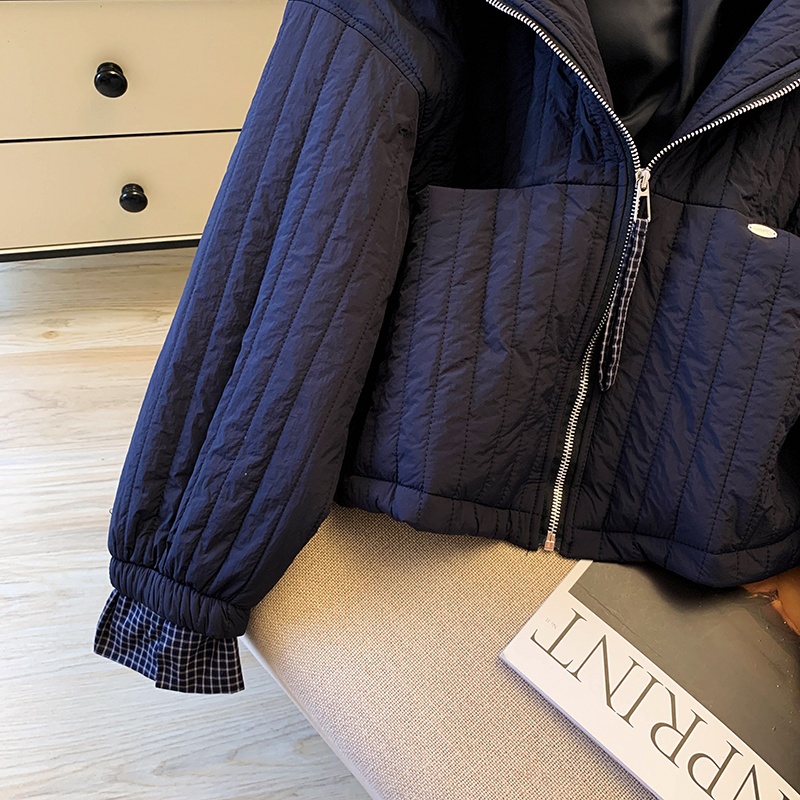 Casual hooded loose cotton coat autumn cotton jacket