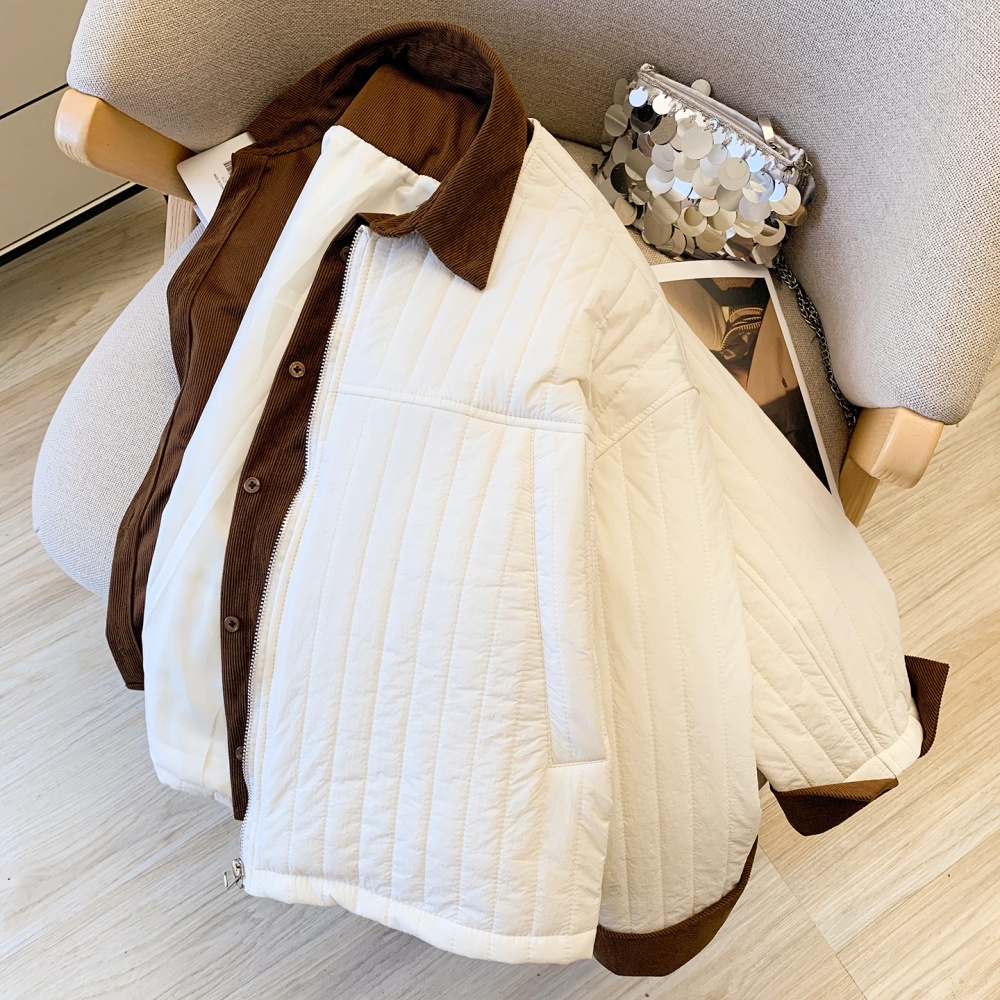 Light mixed colors jacket thin cotton coat for women