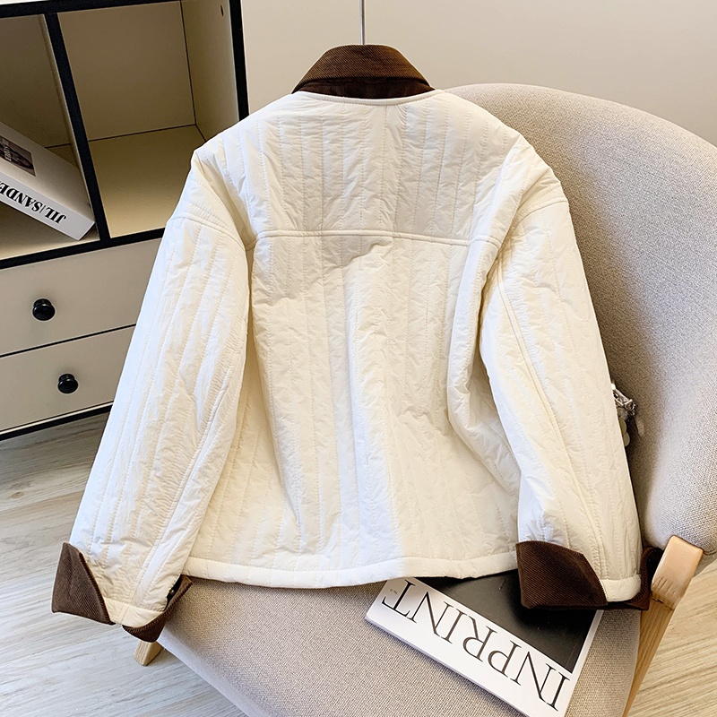 Light mixed colors jacket thin cotton coat for women