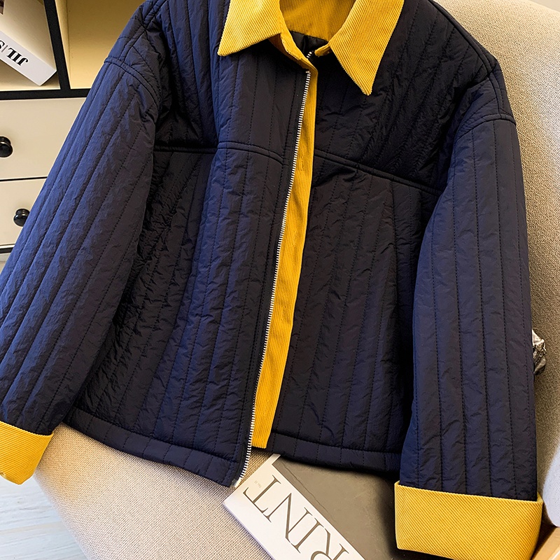 Light mixed colors jacket thin cotton coat for women