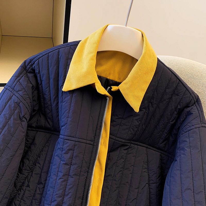 Light mixed colors jacket thin cotton coat for women